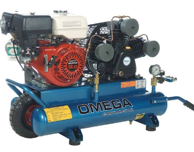 Air Compressor – Twin Tank 9 HP Gas